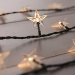 Tmavě zelený LED světelný řetěz DecoKing Star, 100 světýlek, délka 12,5 m ID_1161878