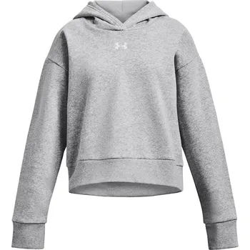 Dětská móda Dětská mikina přes hlavu Under Armour G RIVAL FLEECE HOODIE šedá 1379517-012 - YXL | UK 6,5 | US 9