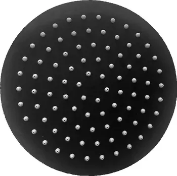 Sprchová hlavice Aquaristo Style SUPERSLIM BLACK, PEVNÁ SPRCHA Ø 200 MM, NEREZ, ČERNÁ MAT