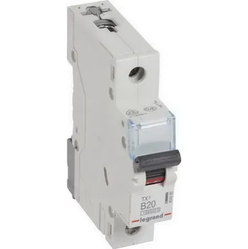 Jistič TX3 JISTIČ, 1 PÓLOVÝ, CHAR. B, 20A 10000A LEGRAND 404085