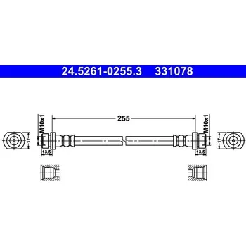Brzdová hadice Brzdová hadice ATE 24.5261-0255.3