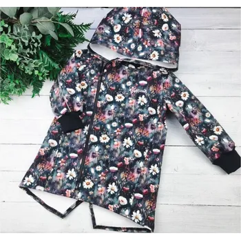 Kojenecká bunda Kulišárny softshellová bunda - Květinová louka 116