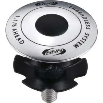 Hlavové složení zátka BBB BAP-02 RoundHead 1 i 11/8 stříbrná (WHEEL AXLE END CAP SET FRONT - 15X110 BOOST, 31MM THROUGH AXLE,TORQUE CAP ROCKSHOX)