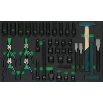 Modul - gola sada úderových hlavic 1/2", s příslušenstvím, 38 ks - JONNESWAY S03A4138SV