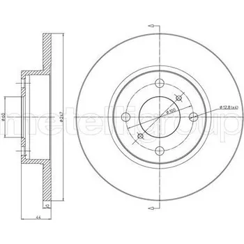 Brzdový kotouč Brzdový kotouč METELLI 23-0603