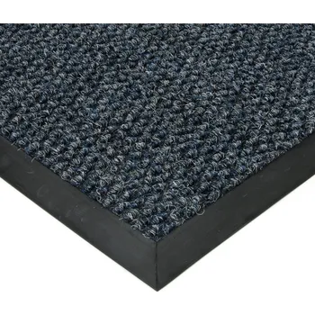 Rohožka Modrá textilní zátěžová vstupní čistící rohož Fiona - 70 x 100 x 1,1 cm