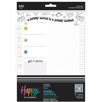Náplň do diáře Me and My Big Ideas Poznámkový blok Happy Planner CLASSIC - Bright Budget