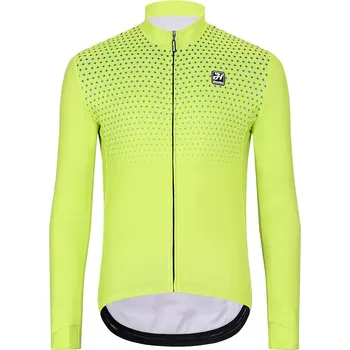 cyklistický dres HOLOKOLO Cyklistický dres s dlouhým rukávem zimní - STARLIGHT WINTER - žlutá XS