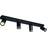 ACA Lighting nástěnné a stropní svítidlo 4XGU10 DIVINO černá hliník IP20 76X7X13,5CM RA3634SBK