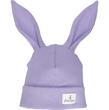 Kojenecká čepice Mimilove Přechodová čepice KRÁLÍČEK 0-6m. Levandule