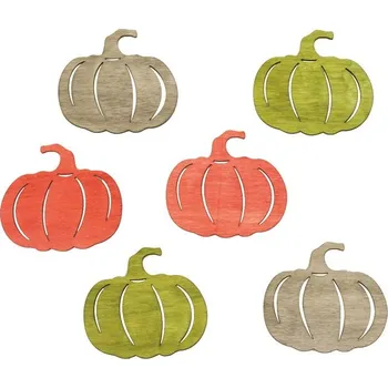 Anděl Přerov, s.ro. Dřevěné dýně přírodní 6 cm, 6 ks