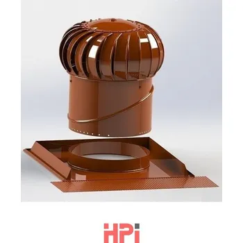 HPI Set-3 pro šikmou střechu s ventilační turbínou Lomanco BIB 8 a univerzální základnou černá (ks) - množstevní sleva při odběru nad 12 000 Kč