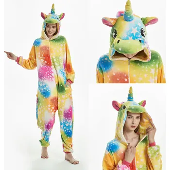 Karnevalový kostým Overal jednorožce kigurumi (barevný)