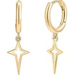 Majya Stříbrné náušnice STAR pozlacené Ag/; ≤1,58 g 10378