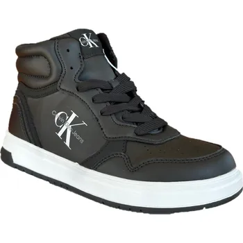 Chlapecké tenisky Calvin Klein high top lace-up sneaker black 80730 Velikost: 36