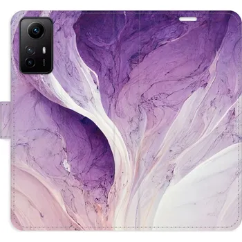 Pouzdro na mobilní telefon Flipové pouzdro iSaprio - Purple Paint - Xiaomi Redmi Note 12S