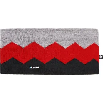 Zimní čelenka Kama pletená Merino čelenka C79 111 - tmavě šedá UNI