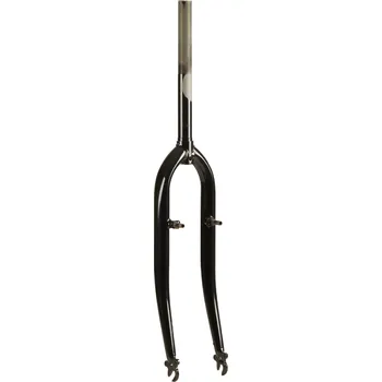 Vidlice na kolo BTWIN Pevná vidlice 26" závit 1" černá Elops 3, Elops City, Original 3 ČERNÁ