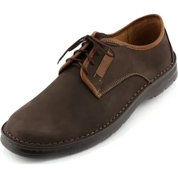 Pánské polobotky Obuv nadměrná MW400 hnědá (vycházkové nadměrné boty)