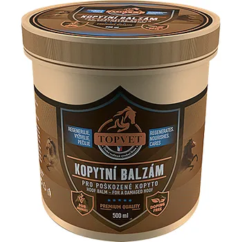 Kosmetika pro koně Balzám na poškozená kopyta Topvet 250 ml