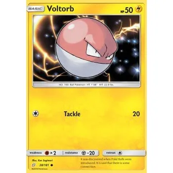 Volný čas Pokémon TEU 038/181 Voltorb - Team Up Stav: Excellent, Verze: NORMAL