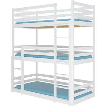 Postel ArtAdrk Patrová třílůžko TEDRO | 80 x 180 cm Barva: Bílá