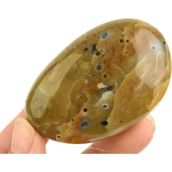 Přírodní kámen Hladký kámen jaspis oceán z Madagaskaru 99g