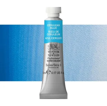 Vodová barva Akvarelová barva Winsor & Newton Professional, 5ml - Cerulean Blue