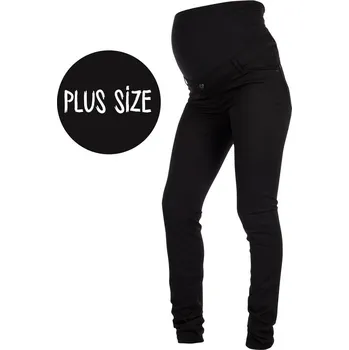 Těhotenské kalhoty Sophia – černé, bavlna, nadměrné velikosti Velikost: 4X+