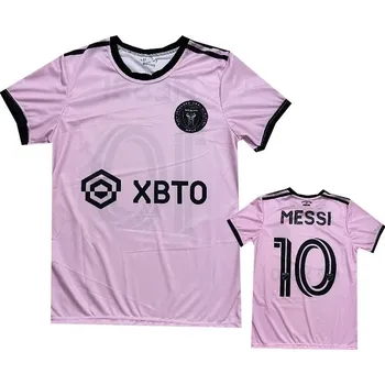 Pánský fotbalový dres Inter Miami CF Messi 2024 růžový L