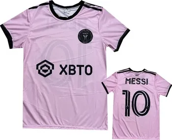 Pánský fotbalový dres Inter Miami CF Messi 2024 růžový L
