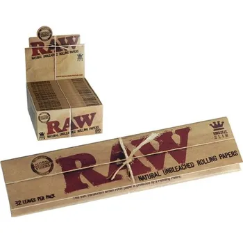 Papírky RAW CLASSIC King Size SLIM 32ks v balení | box 50ks (Papírky RAW KS SLIM - 32ks v balení, box po 50 ks)