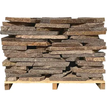 Dlažební kámen Porfyr šedo-hnědý tloušťka: 1-3 cm