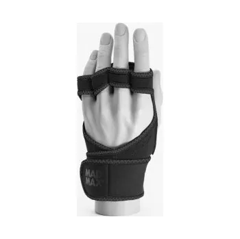 Fitness rukavice MadMax Maxgrip Neoprene Wrap 303 černý
