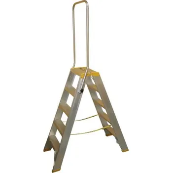 Schůdek Hliníkové oboustranné schůdky Forte 2 x 5 do 150 kg s výstupním madlem