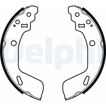 Brzdová čelist Sada brzdových čelistí DELPHI LS2073