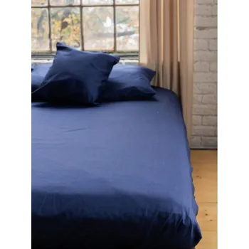 Prostěradlo Prostěradlo na matraci s gumou Nanobavlna, 140 x 200 x 20 cm, modrá - nanoSPACE