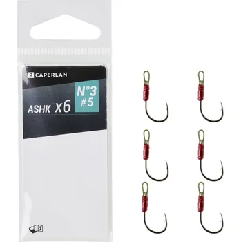 Rybářský háček CAPERLAN Háček Assist k woblerům či třpytkám na rybolov pstruhů ASHK 7 ORANŽOVÁ|ČERNÁ