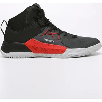 Pánské tenisky TARMAK Basketbalové boty Shield 120 černo-červené 45 ČERNÁ|ČERVENÁ