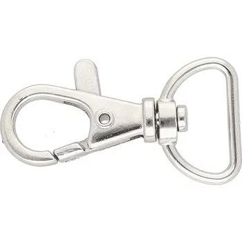 Kovová karabina průvlek 14 mm BREX, barva Nikl