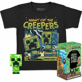 Funko Kids Tee&Pocket POP! Minecraft Blue Creeper Chlapecké tričko Funko Kids Tee&Pocket POP! Minecraft Blue Creeper