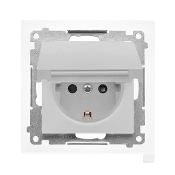 Elektrická zásuvka SIMON TGSZ1BCZ.01/143 Zásuvka Schuko 1 násobná (přístroj s krytem), IP44 s uzemněním, se clonkami, s