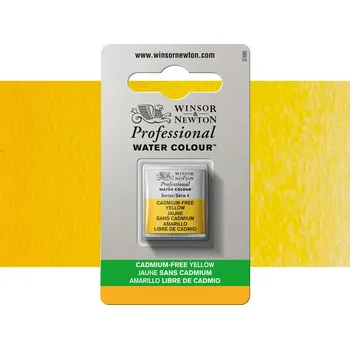 Vodová barva Akvarelová barva Winsor & Newton Professional, půlpánvička - Cadmium Free Yellow