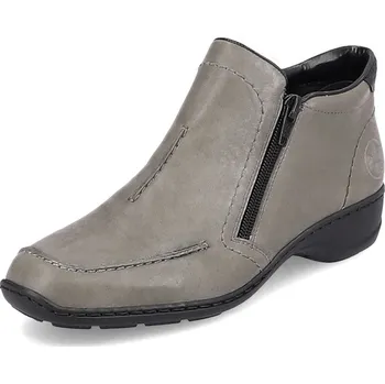 Dámské polobotky Dámská kožená obuv RIEKER DC 58386-42 šedá 41