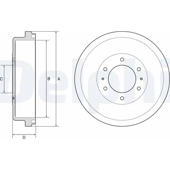 Brzdový buben Brzdový buben DELPHI BF635
