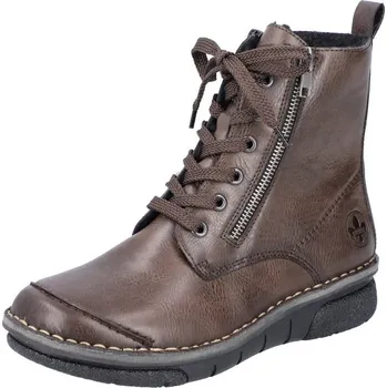 Dámské polobotky Dámská zateplená obuv 73313-25 Rieker hnědá Barva: braun, Velikost: 36