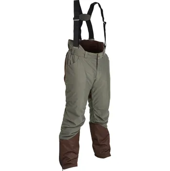 Pánské kalhoty SOLOGNAC Lovecké hřejivé kalhoty se šlemi 100 zelené L ZELENÁ