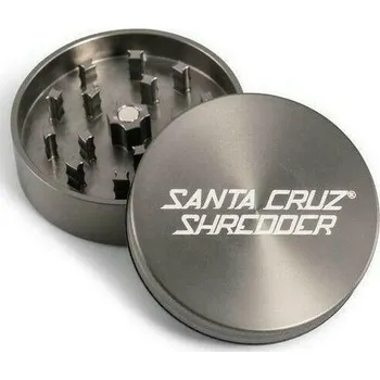 Dvoudílná drtička Santa Cruz Shredder, 54mm, šedá (Kvalitní, kovové drtičky od společnosti Santa Cruz ve dvoudílném, nebo čtyřdílném provedení.)