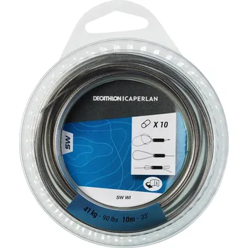 Rybářský háček CAPERLAN Pletenka na mořský rybolov ocelová 10 m 41 kg