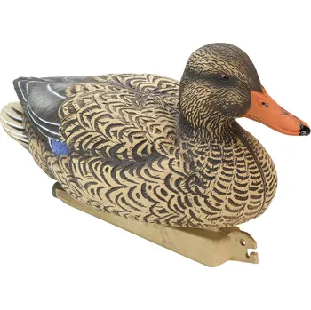 Umělá nástraha SOLOGNAC Balabán kachna divoká 500 samička BÉŽOVÁ|ORANŽOVÁ|ČERNÁ